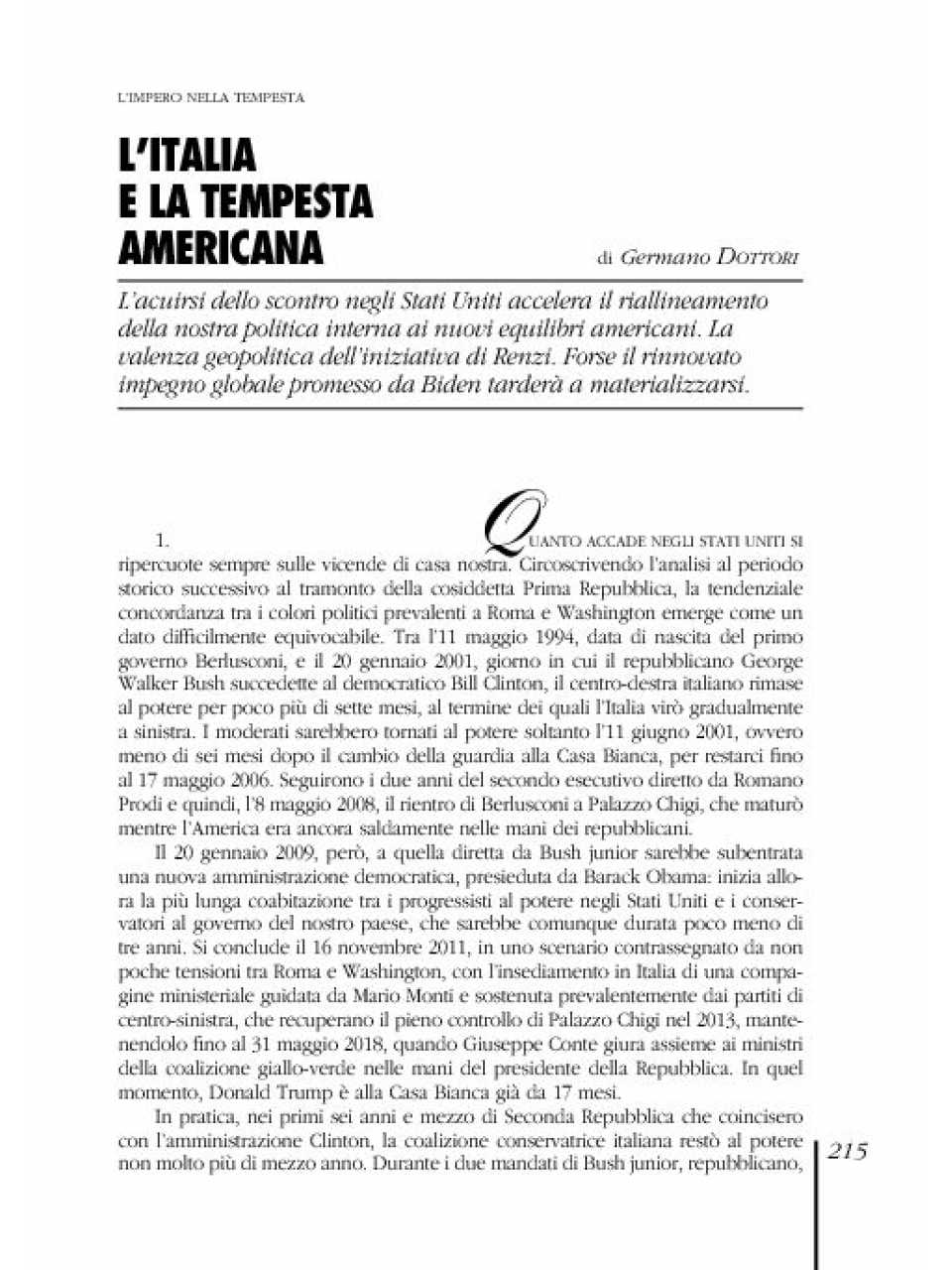 AMBROSETTI LIVEVIA WEBDal caos americano al calderone Mediterraneo: quali prospettive per il futuro?