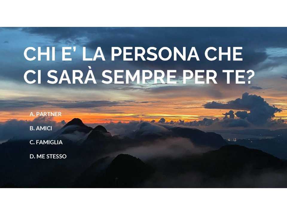 IN PRESENZA E VIA WEB
Super motivazione: vinci le difficoltà e raggiungi il traguardo