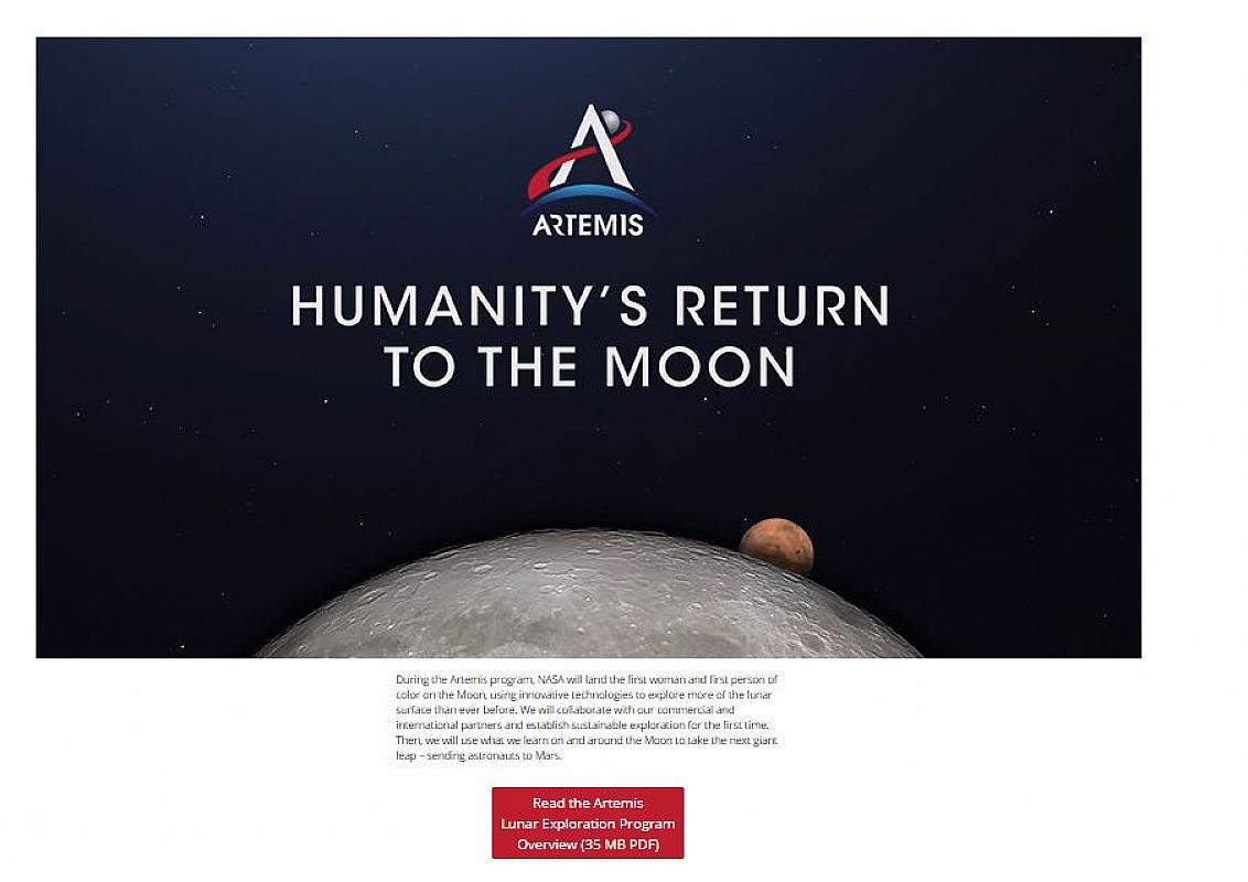 Humanity's return to the moon