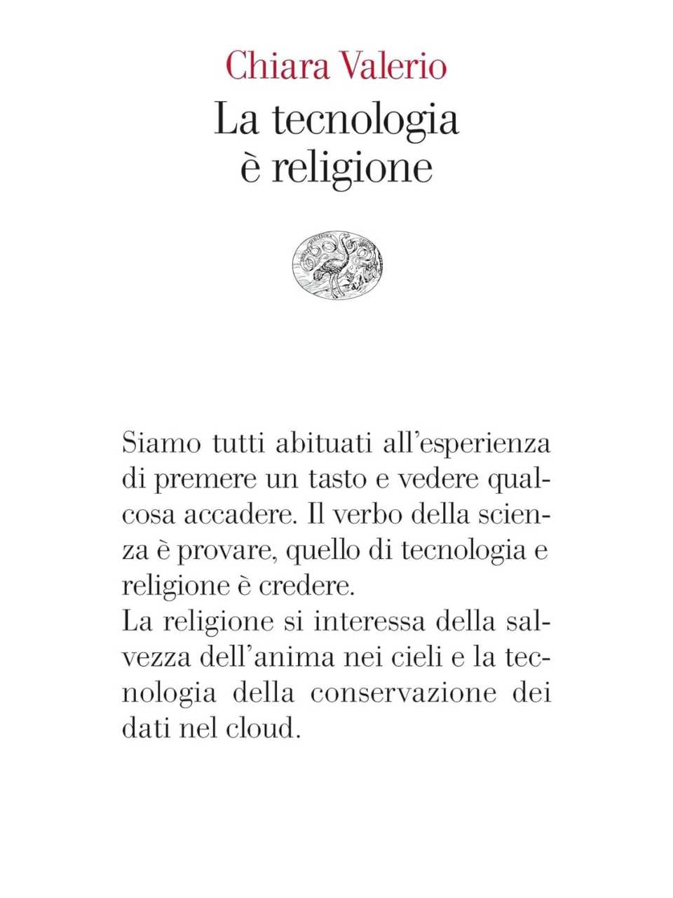 La tecnologia è religione