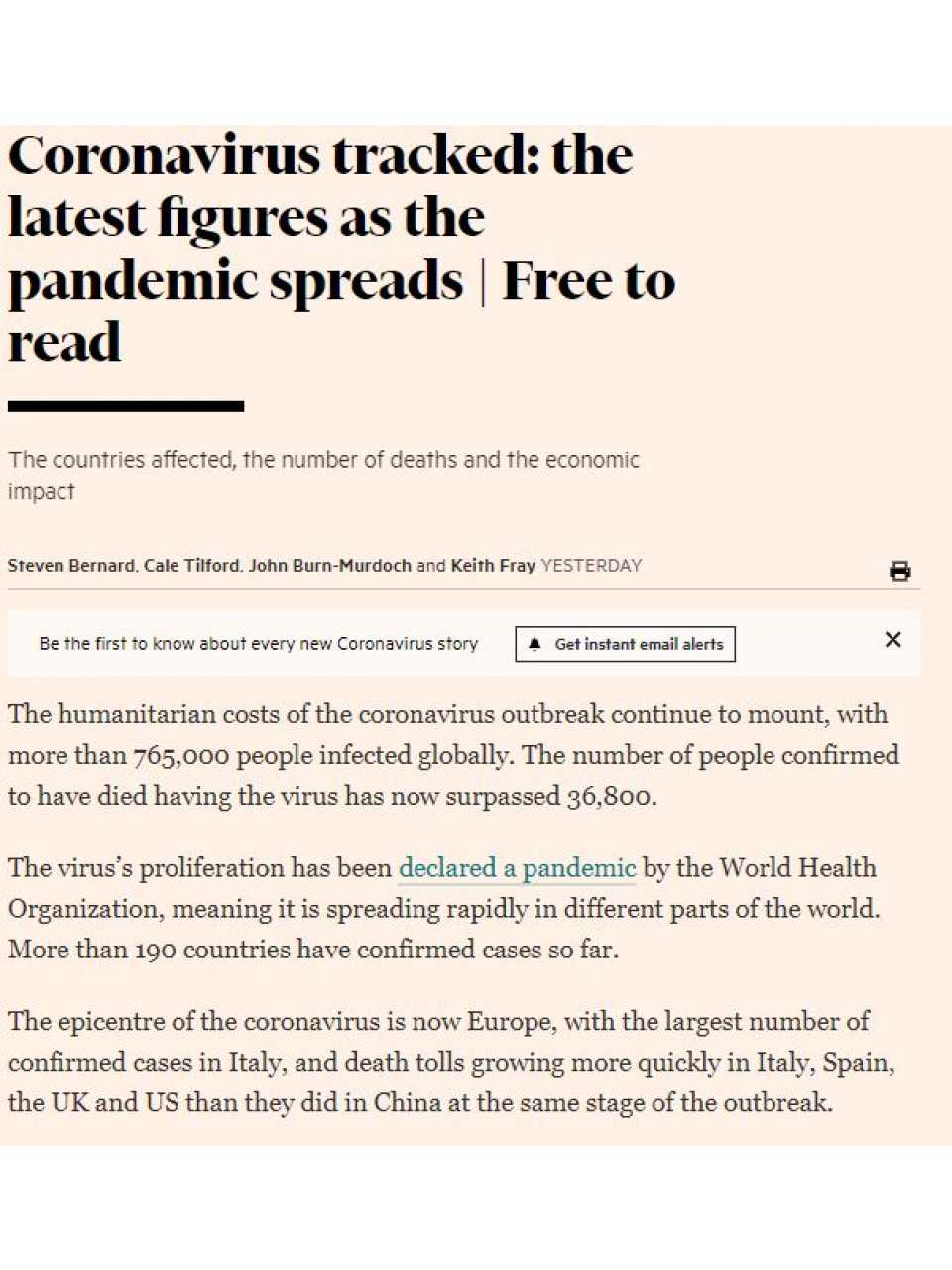 Coronavirus tracked: the latest figures as the pandemic spreads