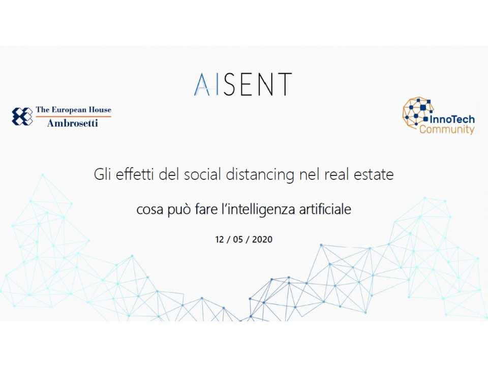 Gli effetti del social distancing nel real estate. Cosa può fare l'intelligenza artificiale