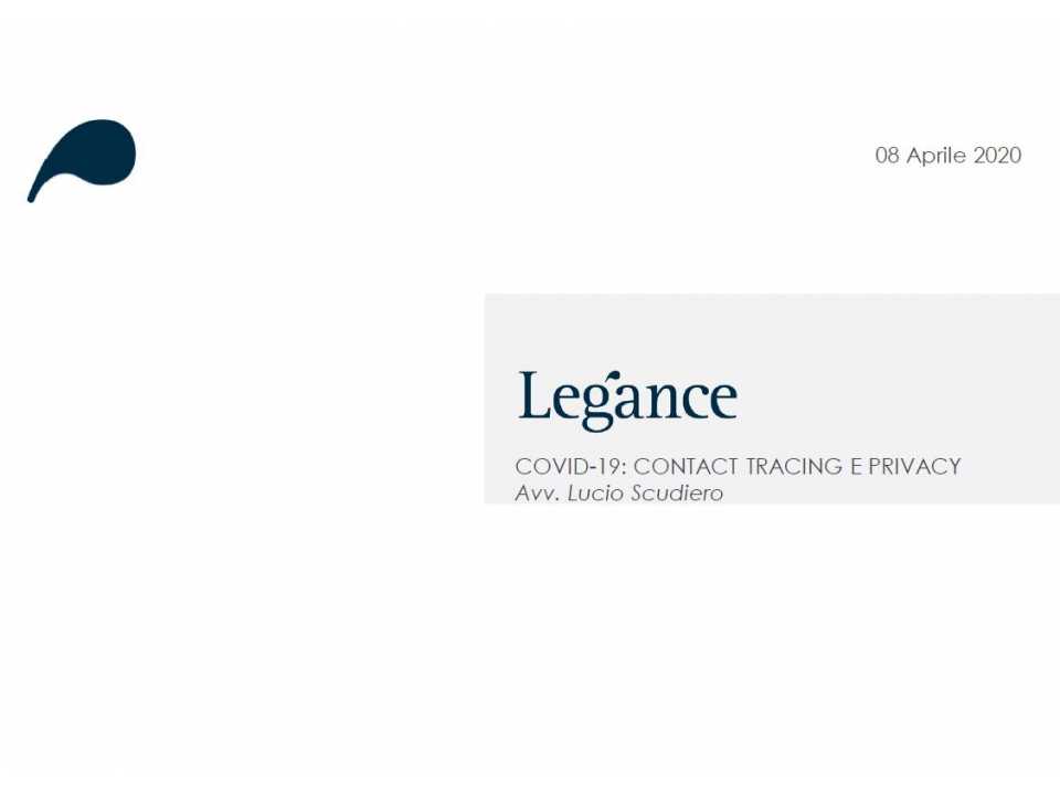 COVID-19 Contact Tracing e Privacy