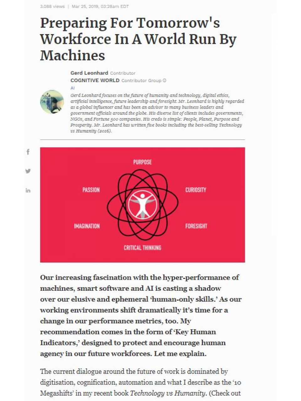 Preparing For Tomorrow's Workforce In A World Run By Machines