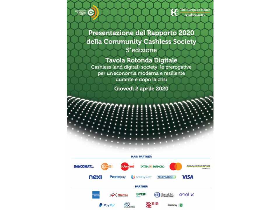 Presentazione del rapporto 2020 della community cashless society