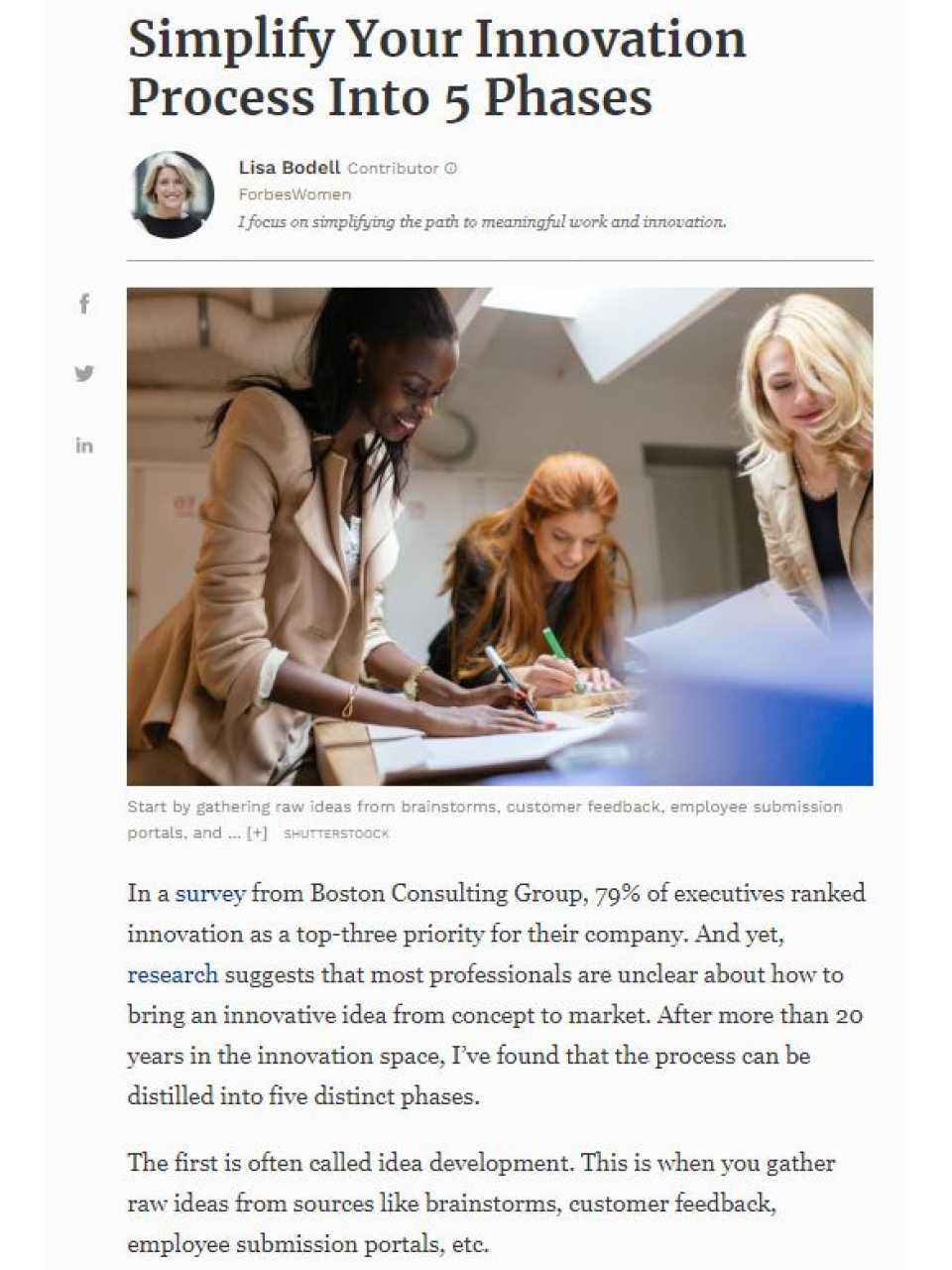 Simplify Your Innovation Process Into 5 Phases