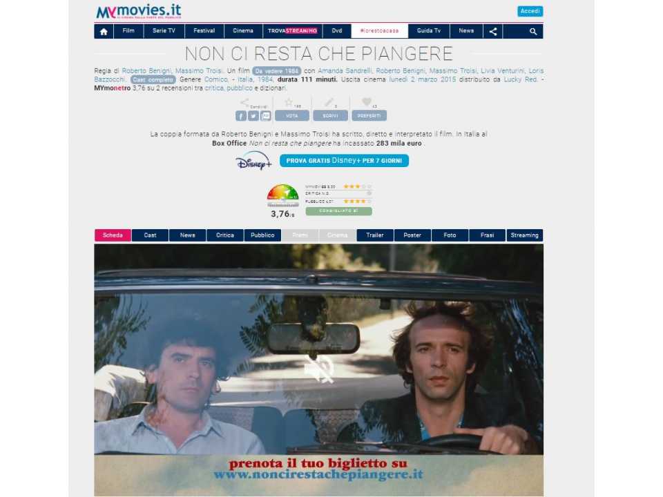 Non ci resta che piangere