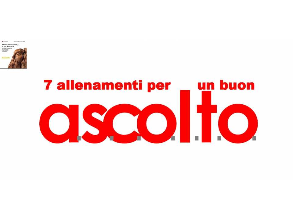 7 allenamenti per un buon a.s.c.o.l.t.o.