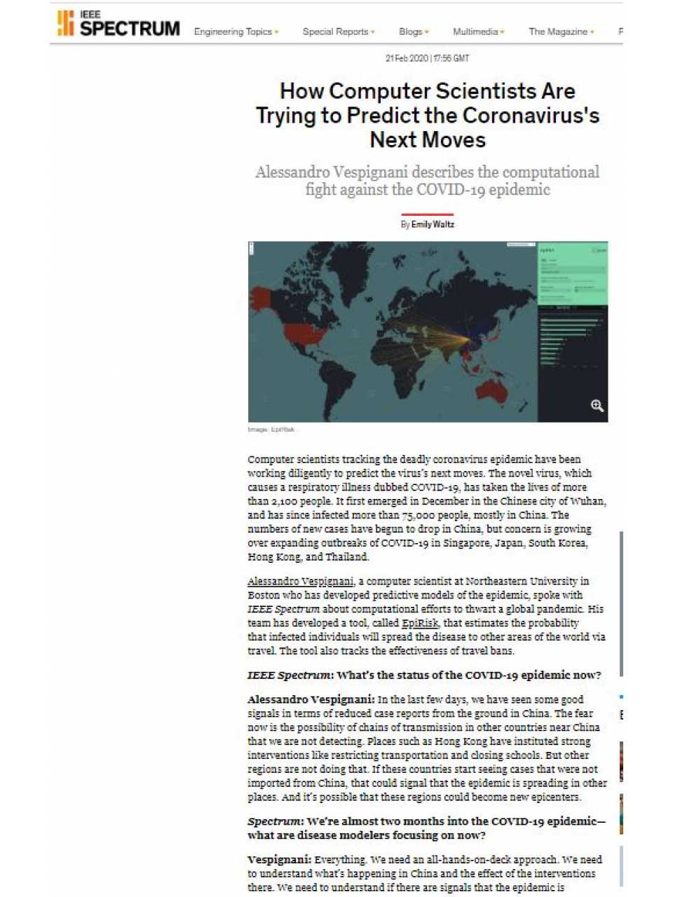 How computer scientists are trying to predict the coronavirus's next moves