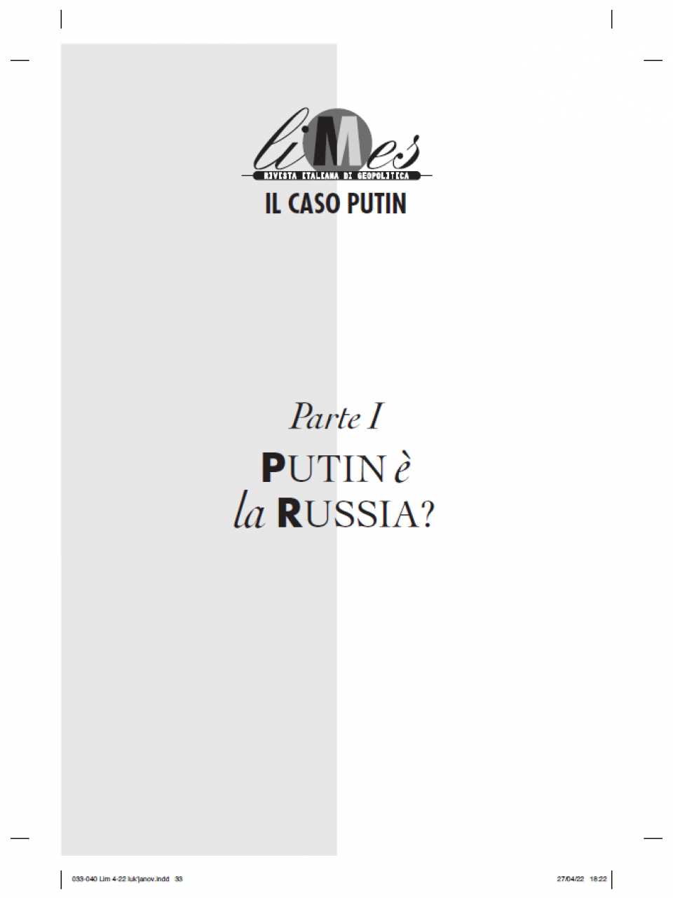 AMBROSETTI LIVEVIA WEB
Che cosa vuole Putin?