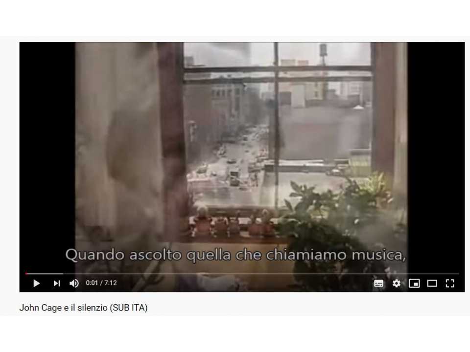John Cage e il silenzio