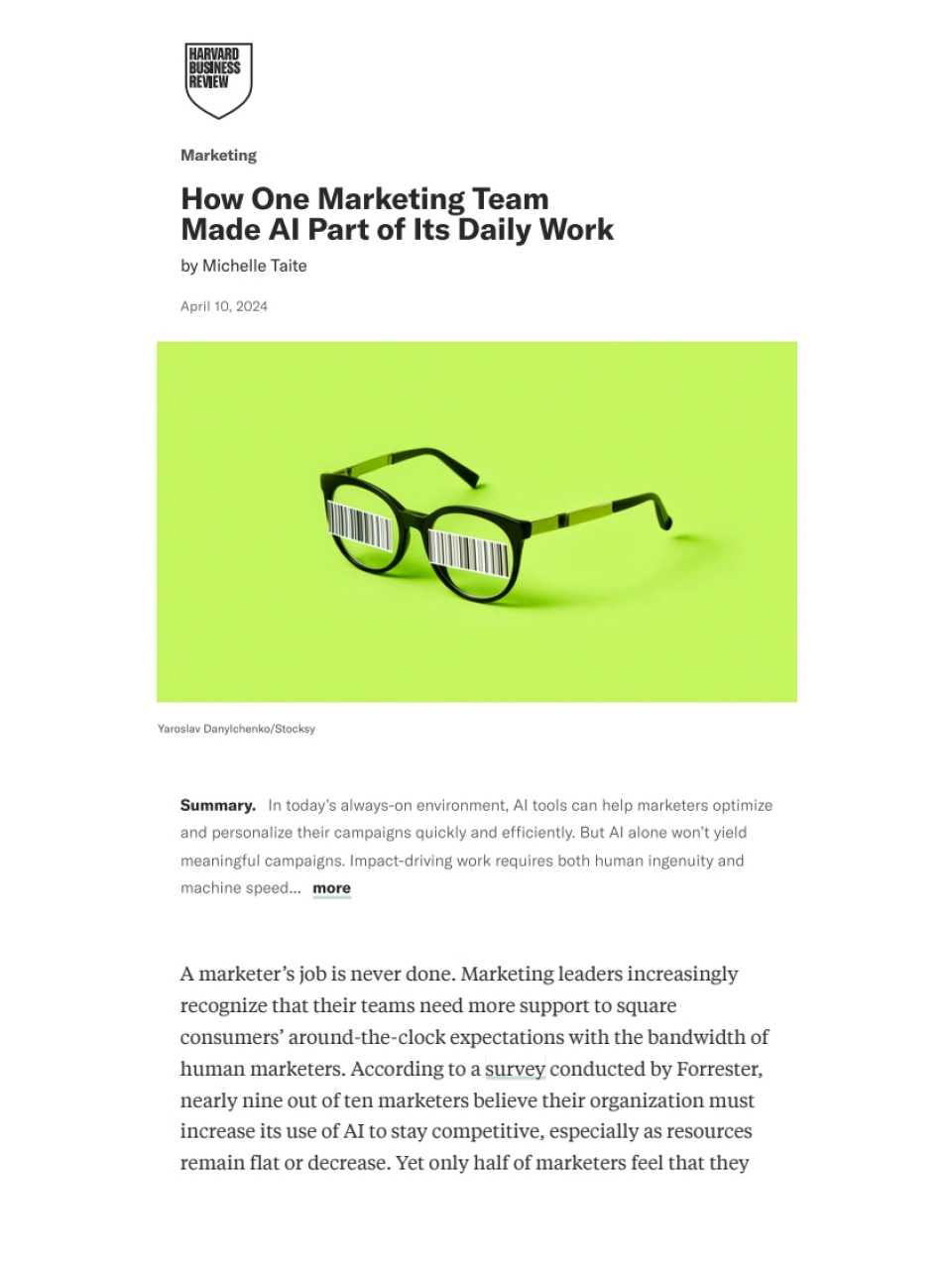 How one marketing team made AI part of its daily work