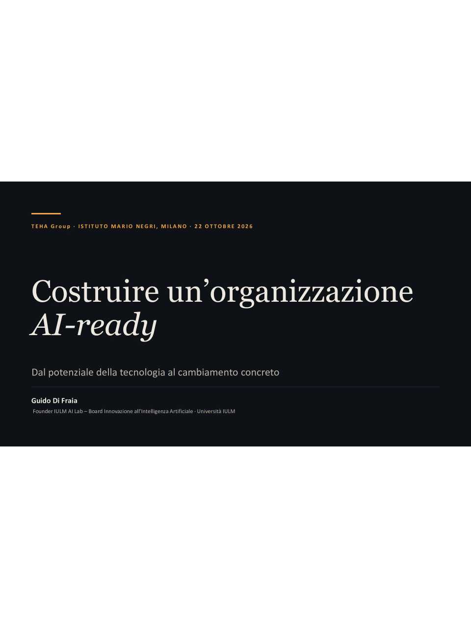 Costruire un’organizzazione AI-ready