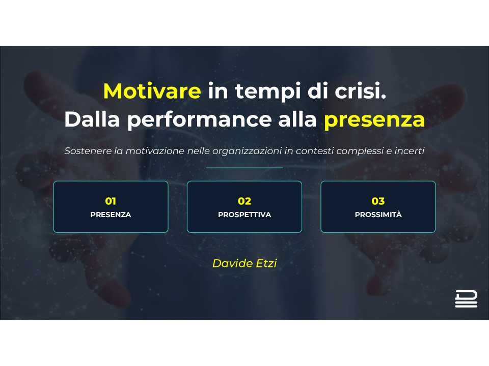 IN PERSON AND VIA WEB
Inside the crisis: reigniting motivation in yourself and your team (with networking cocktail)