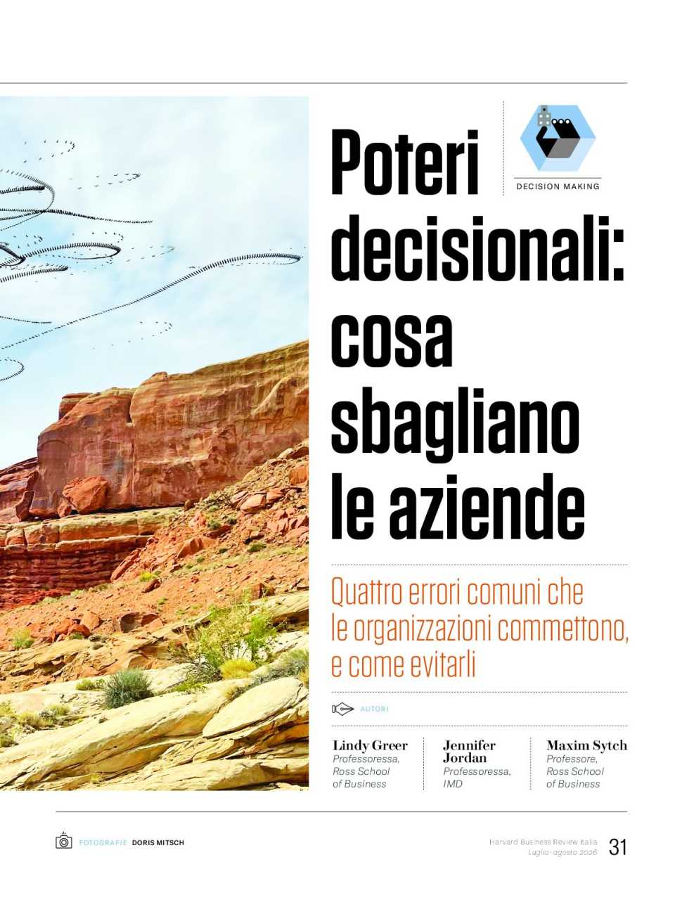 IN PRESENZA E VIA WEB
Decidere quando conta: come migliorare lucidità e qualità delle scelte (con aperitivo di networking)