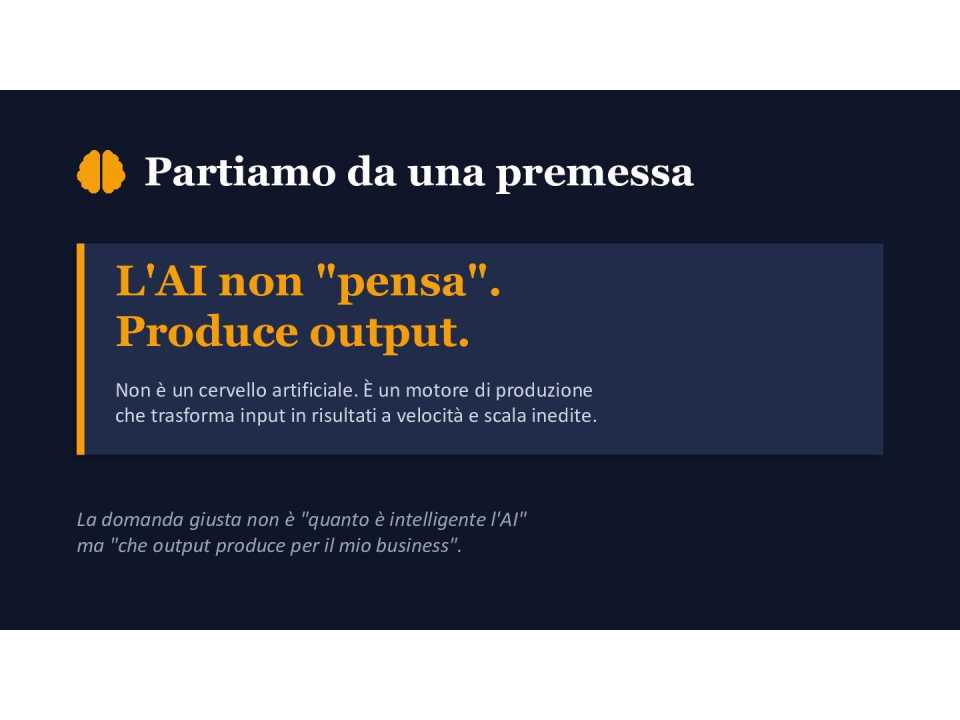 AI: dall'output alla strategia