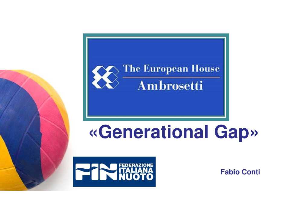 IN PRESENZA E VIA WEB
Generational Gap: avvicina veterani e nuove leve per raggiungere obiettivi comuni