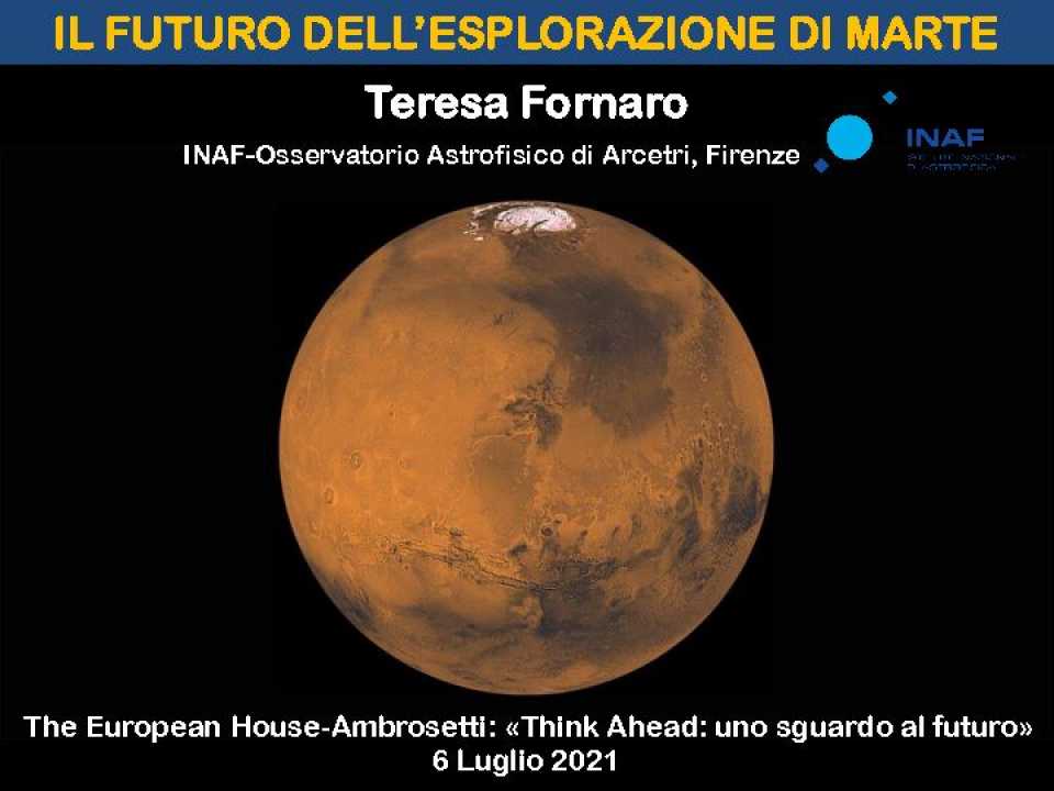 VIA WEB
Think ahead: uno sguardo al futuro
