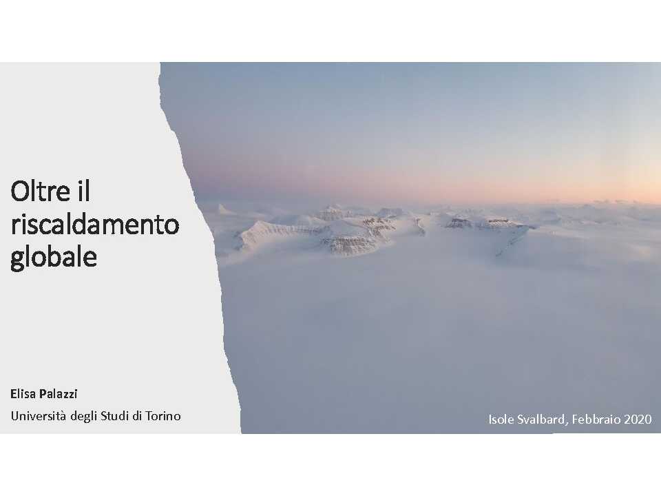 VIA WEB
Think ahead: uno sguardo al futuro