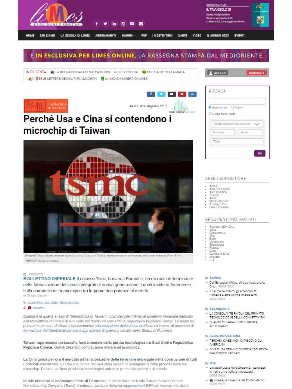 TEHA LIVEVIA WEBUSA contro Russia e Cina: dall’Ucraina a Taiwan, rischi di guerra