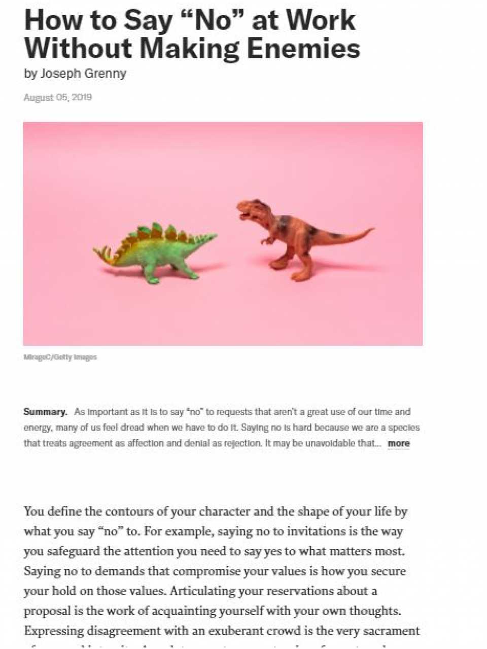 VIA WEBSaper dire no e farsi dire sì: il no positivo