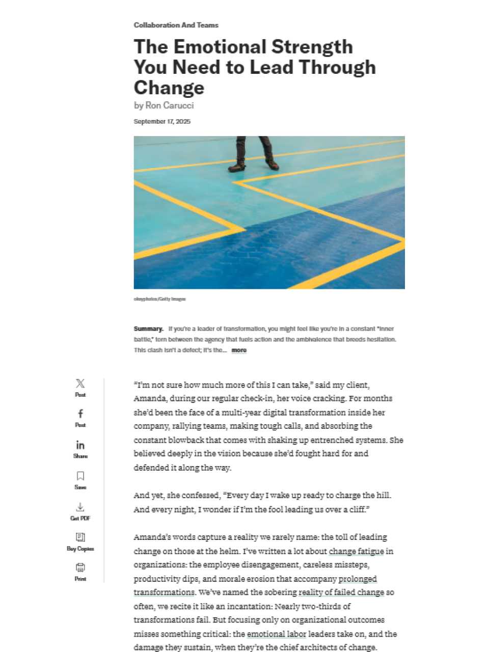 The emotional strength you need to lead through change