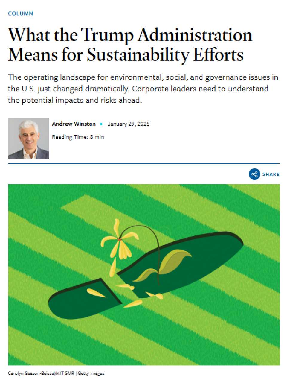 What the Trump Administration Means for Sustainability Efforts
