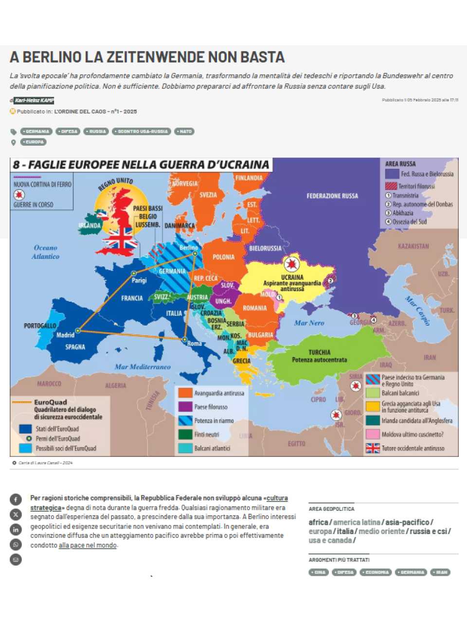 A Berlino la zeitenwende non basta