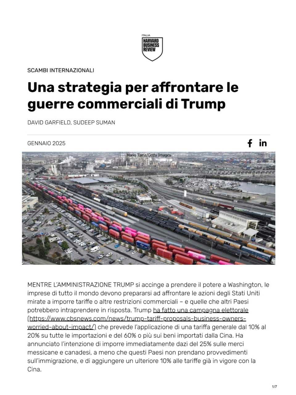 Una strategia per affrontare le guerre commerciali di Trump
