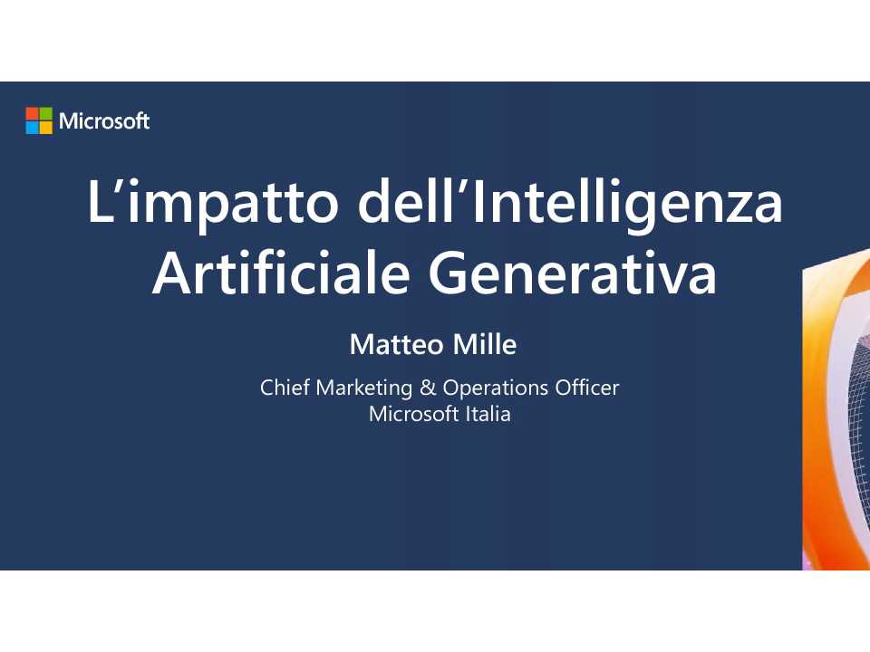 L’impatto dell’Intelligenza Artificiale Generativa