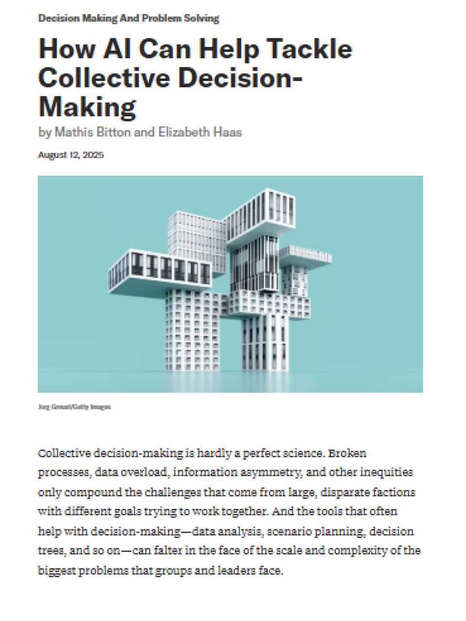 How AI can help tackle collective decision-making